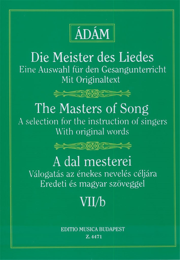 Die Meister des Liedes VII-b Lieder von Schubert